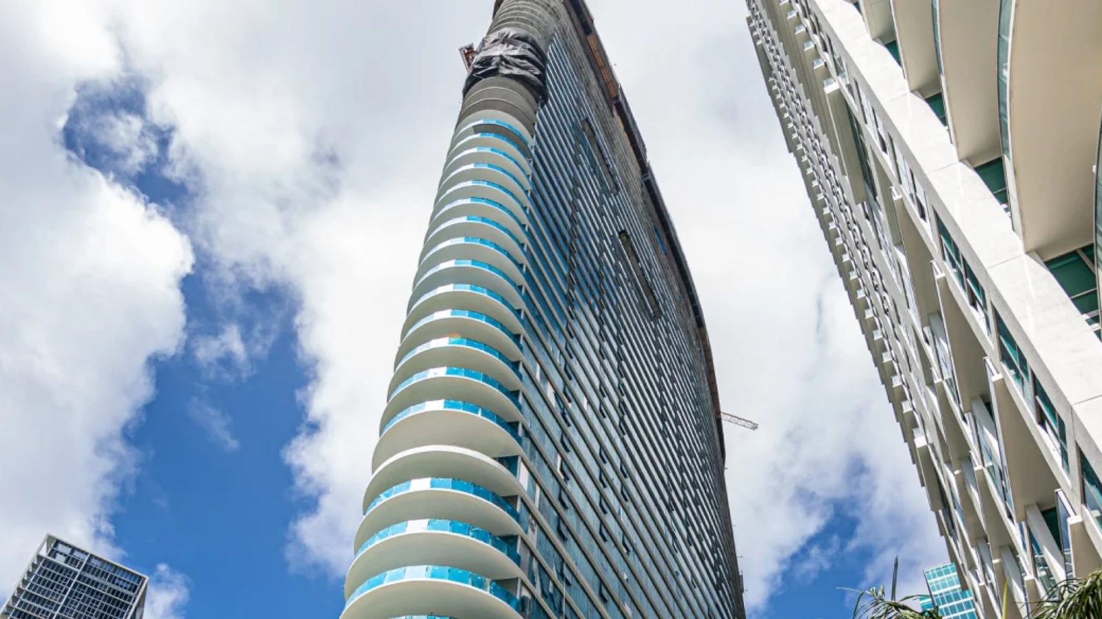 Aston Martin Residences: the building from outside, in Miami.